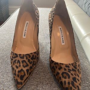 Worn only once indoors  truly gorgeous animal print with dust bag n box